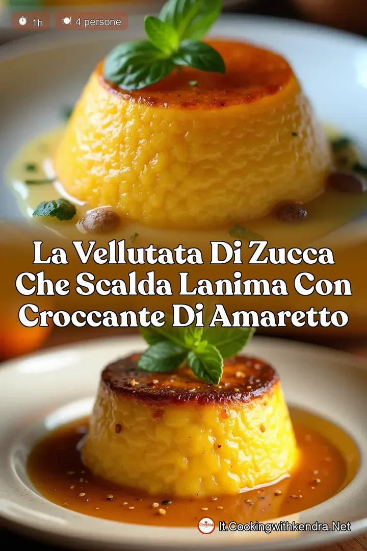 La Vellutata di Zucca che Scalda lAnima con Croccante di Amaretto