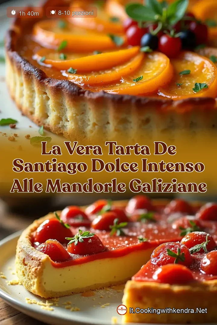 La Vera Tarta de Santiago Dolce Intenso alle Mandorle Galiziane