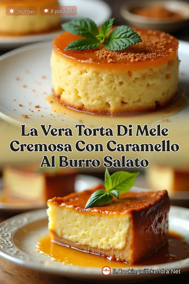 La Vera Torta di Mele Cremosa con Caramello al Burro Salato