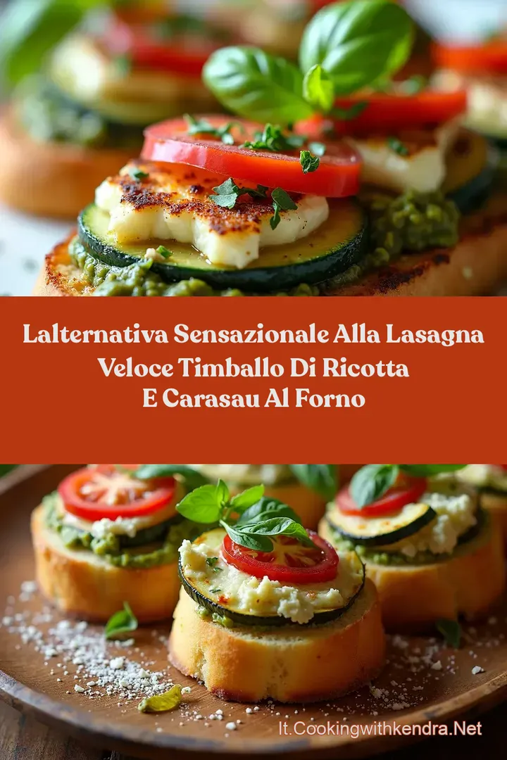 LAlternativa Sensazionale alla Lasagna Veloce Timballo di Ricotta e Carasau al Forno