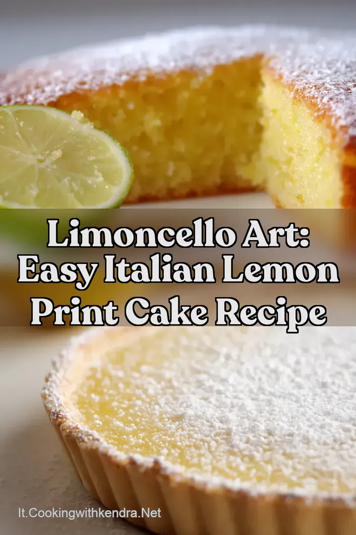Limoncello Art: Easy Italian Lemon Print Cake Recipe