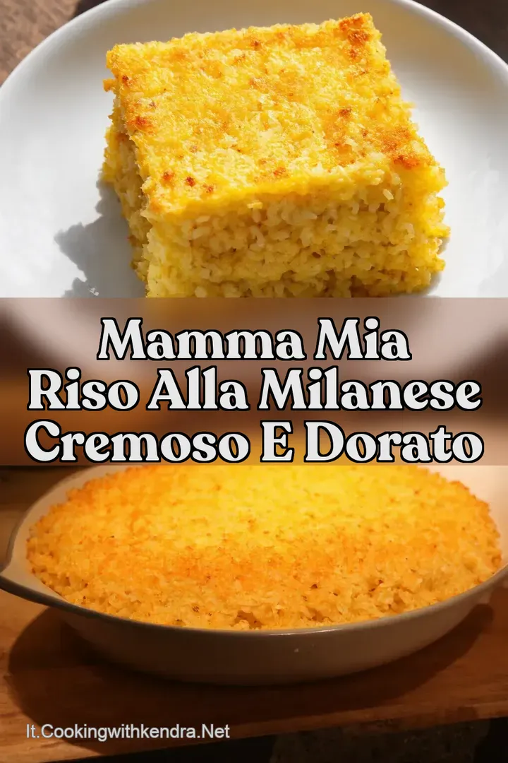 Mamma Mia Riso alla Milanese Cremoso e Dorato