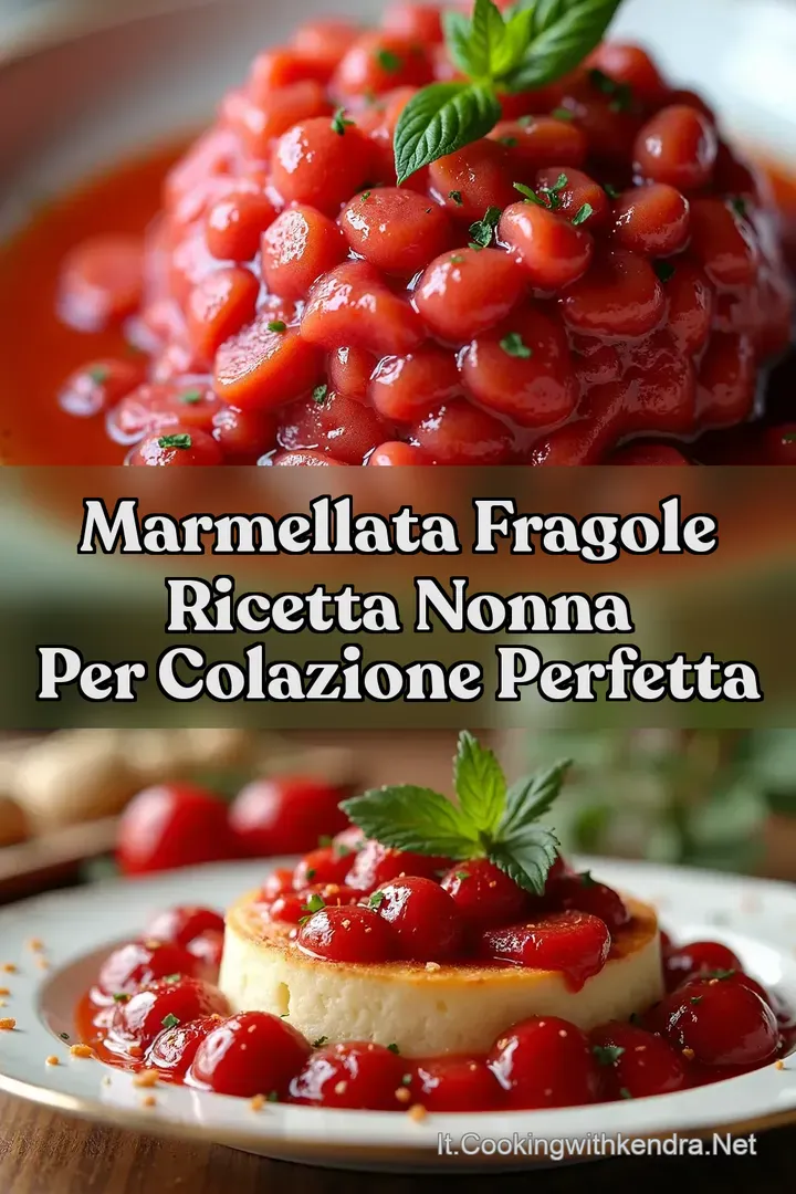 Marmellata Fragole Ricetta Nonna per Colazione Perfetta