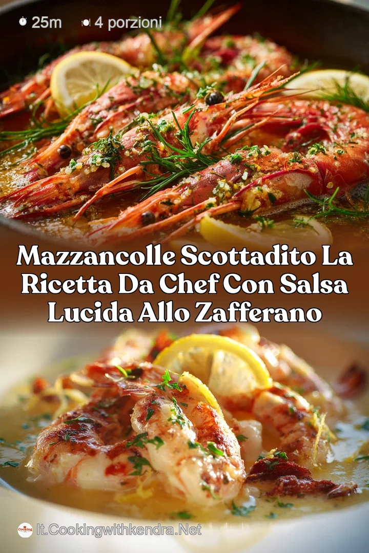Mazzancolle Scottadito la Ricetta da Chef con Salsa Lucida allo Zafferano