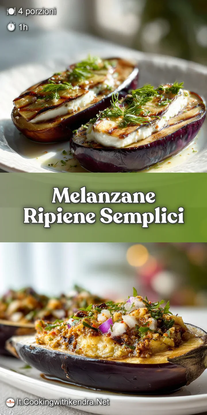 Close-up reveals the soft, yielding texture of the baked eggplant and the savory, melted cheese filling, flecked with herbs.