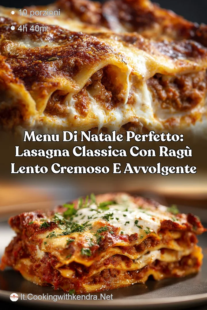 Menu di Natale Perfetto: Lasagna Classica con Rag&ugrave; Lento Cremoso e Avvolgente