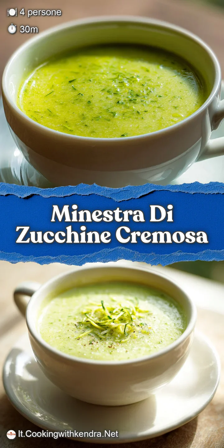 Creamy zucchini soup close-up reveals a velvety texture, vibrant green color, and glistening surface, inviting a spoonful.