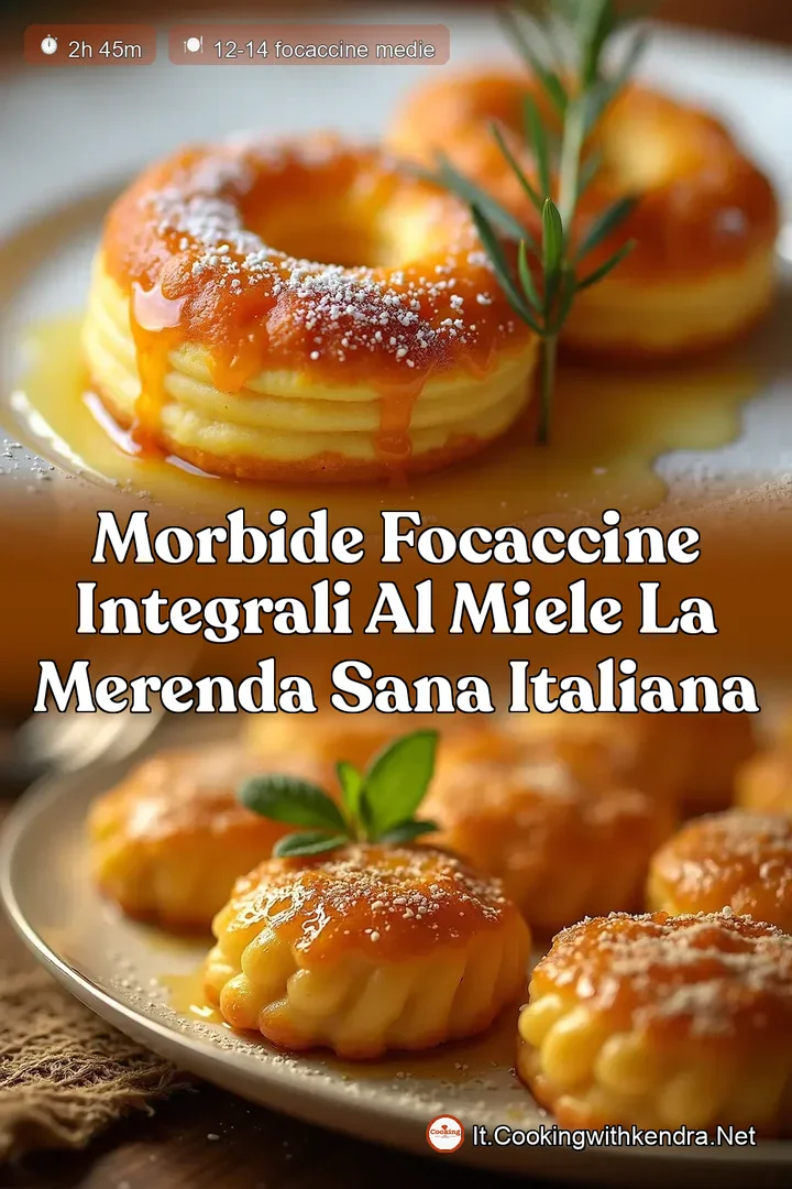 Morbide Focaccine Integrali al Miele La Merenda Sana Italiana