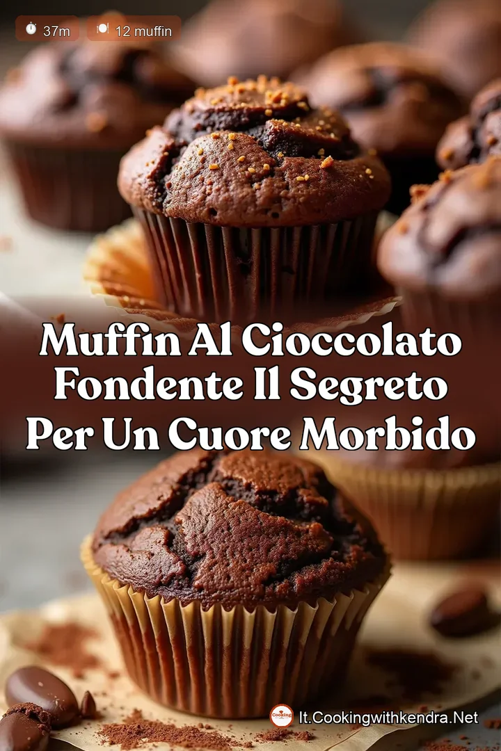 Muffin al Cioccolato Fondente Il Segreto per un Cuore Morbido