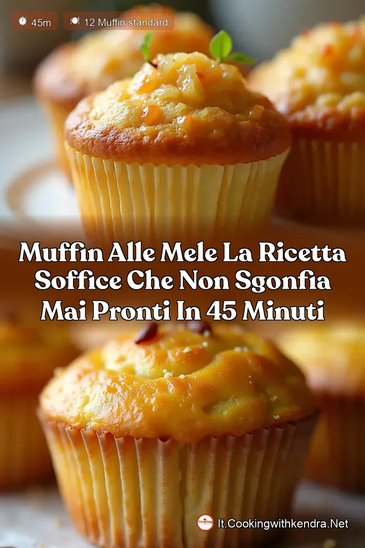 Muffin alle Mele La Ricetta Soffice che Non Sgonfia Mai Pronti in 45 Minuti