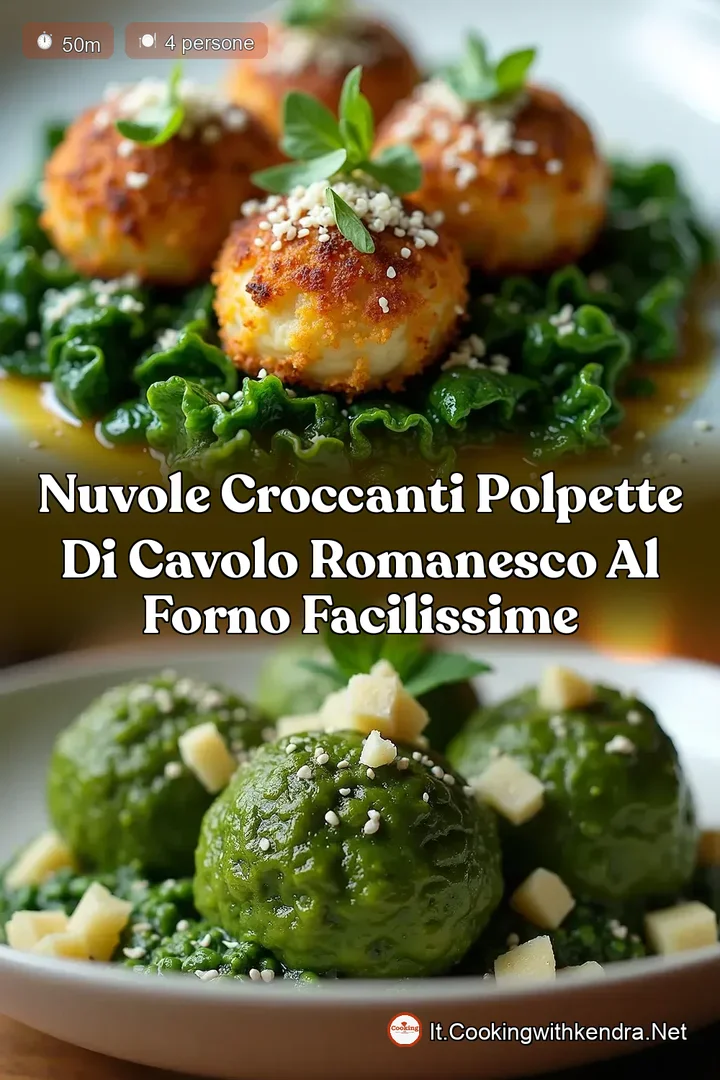 Nuvole Croccanti Polpette di Cavolo Romanesco al Forno Facilissime