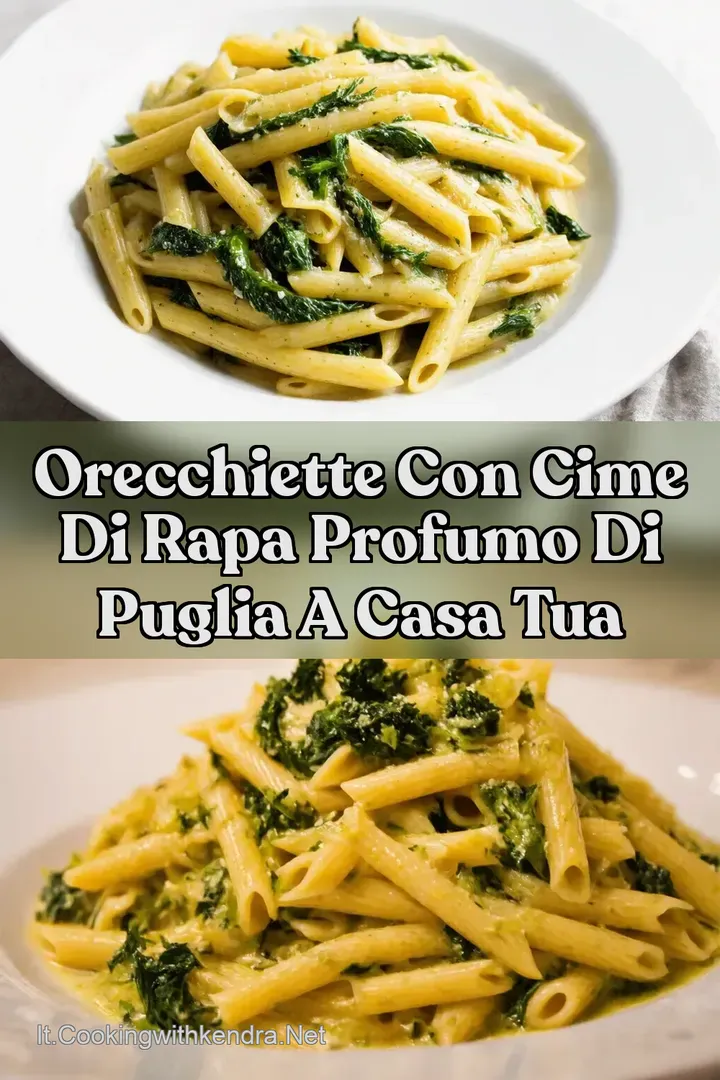 Orecchiette con Cime di Rapa Profumo di Puglia a Casa Tua