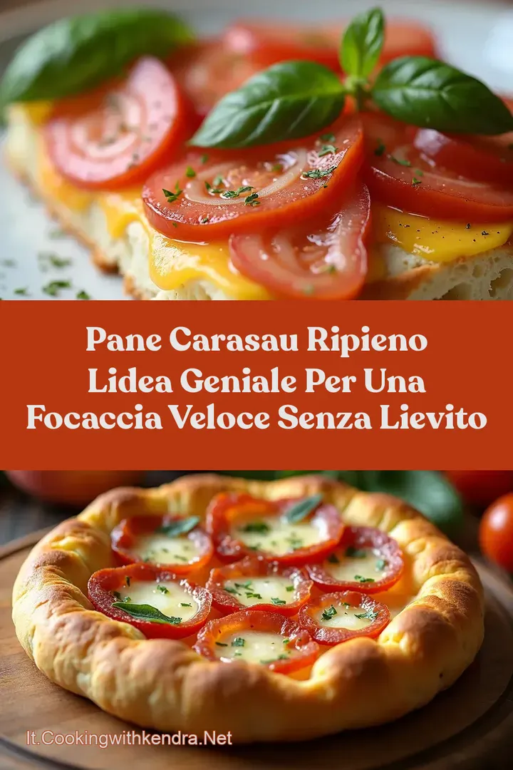 Pane Carasau Ripieno LIdea Geniale per una Focaccia Veloce Senza Lievito
