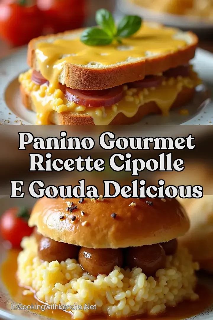 Panino Gourmet Ricette Cipolle e Gouda Delicious