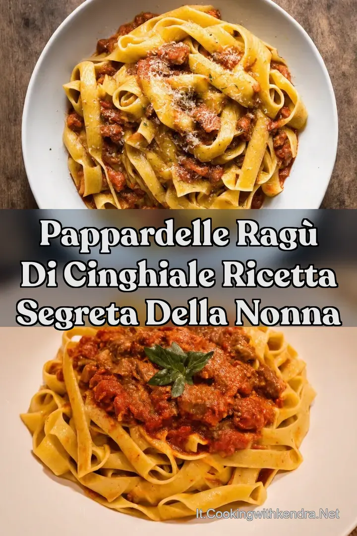 Pappardelle Rag&ugrave; di Cinghiale Ricetta Segreta della Nonna