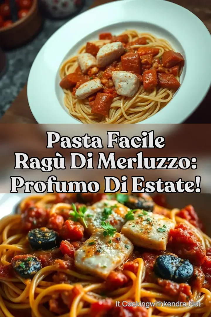 Pasta Facile Rag&ugrave; di Merluzzo: Profumo di Estate!