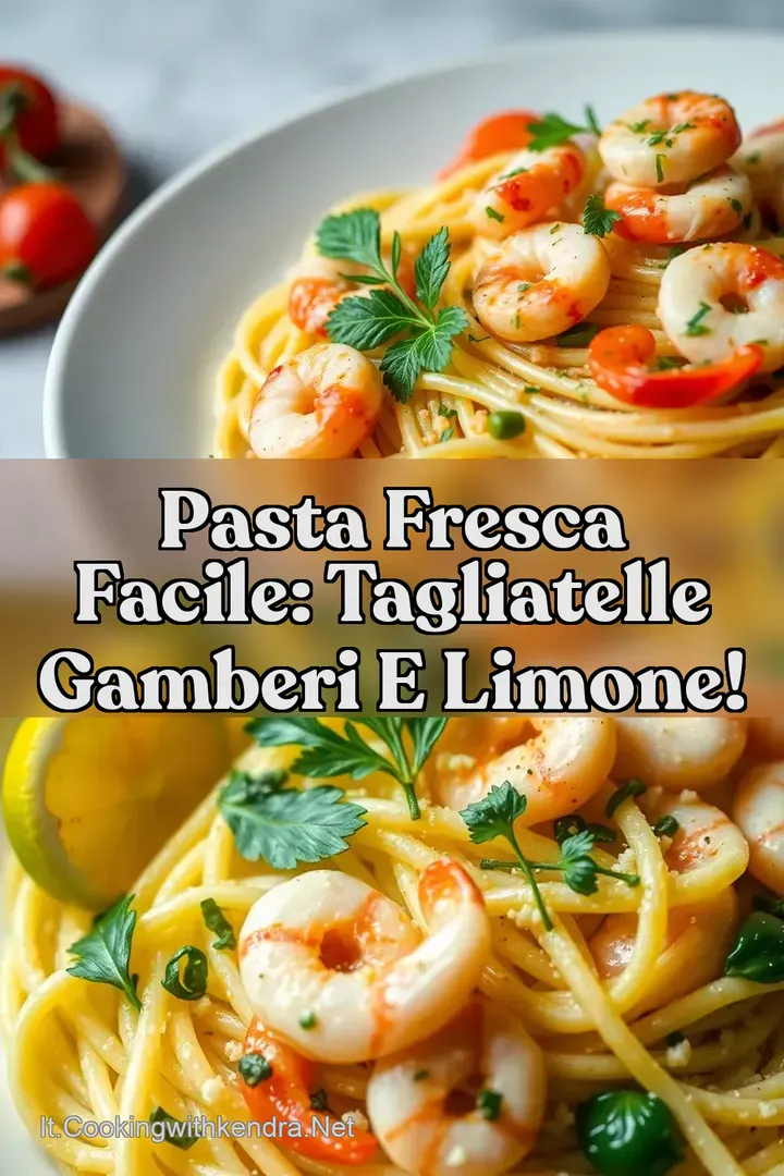 Pasta Fresca Facile: Tagliatelle Gamberi e Limone!