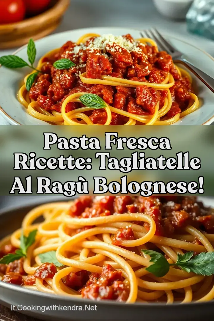 Pasta Fresca Ricette: Tagliatelle al Rag&ugrave; Bolognese!