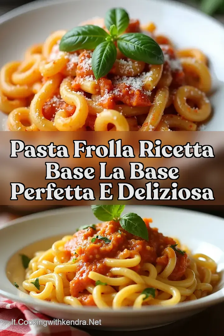 Pasta Frolla Ricetta Base La Base Perfetta e Deliziosa