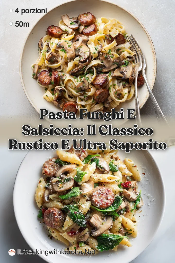 Pasta funghi e salsiccia: Il Classico Rustico e Ultra Saporito