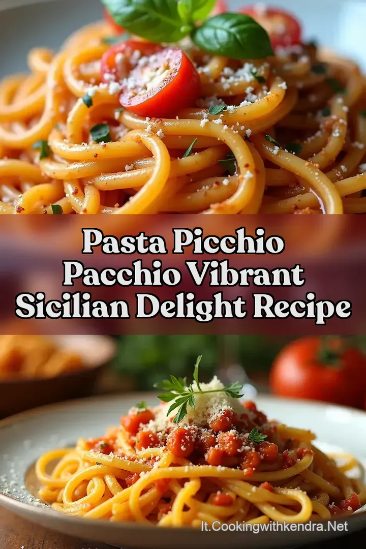 Pasta Picchio Pacchio Vibrant Sicilian Delight Recipe