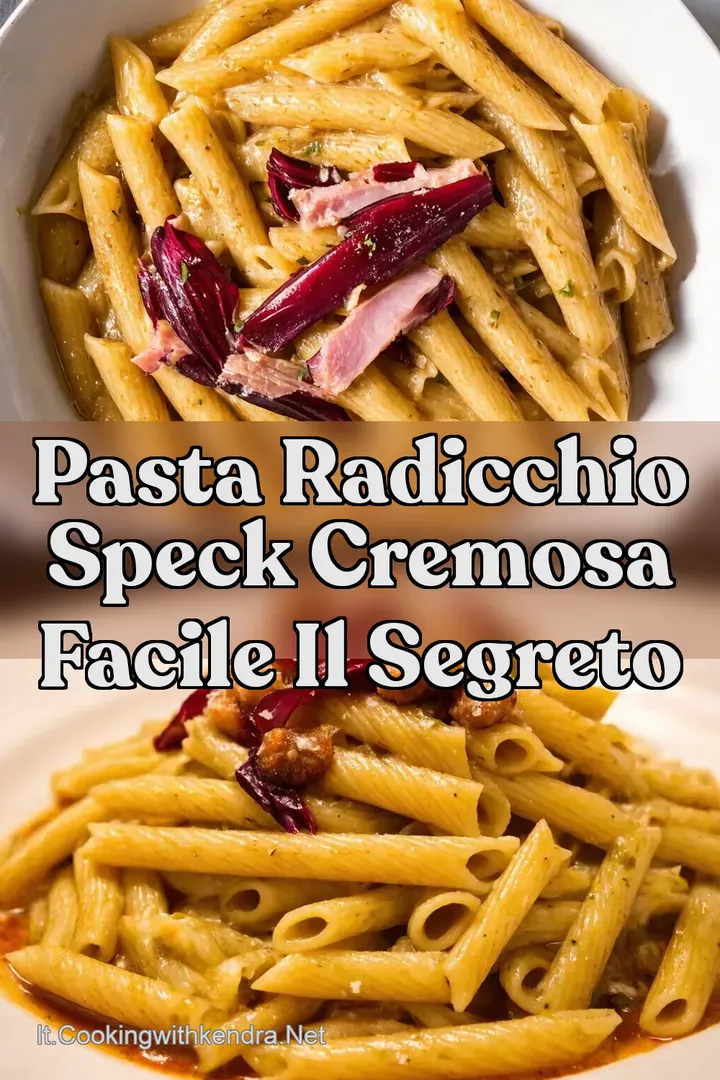Pasta Radicchio Speck Cremosa Facile Il Segreto