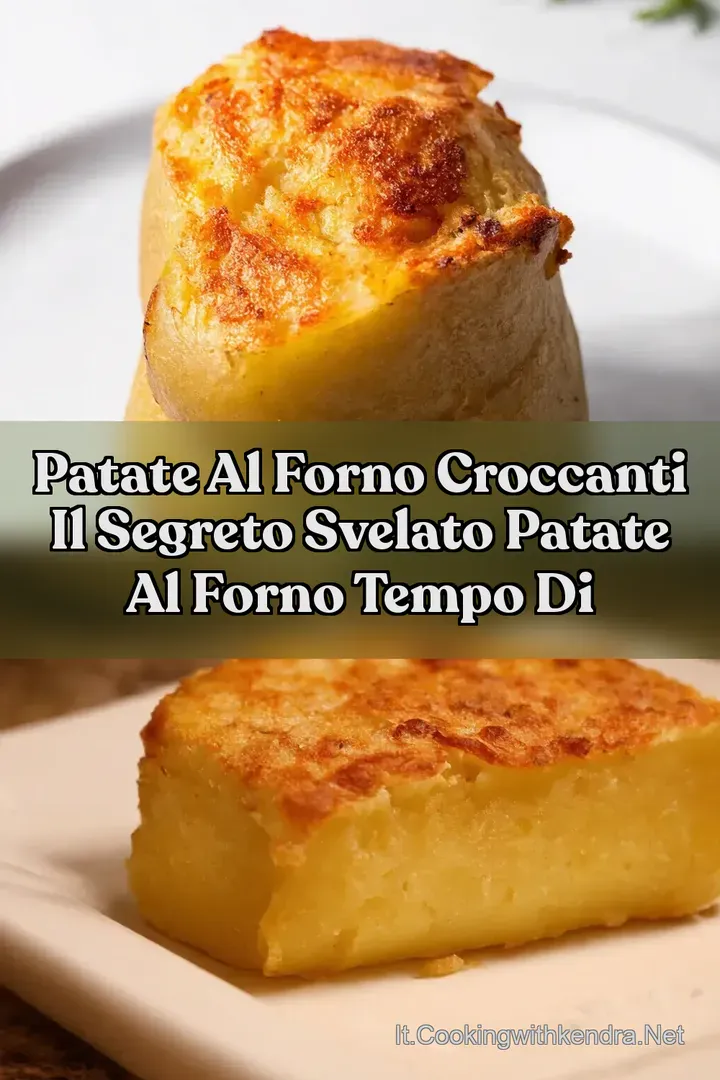Patate al Forno Croccanti Il Segreto Svelato patate al forno tempo di
