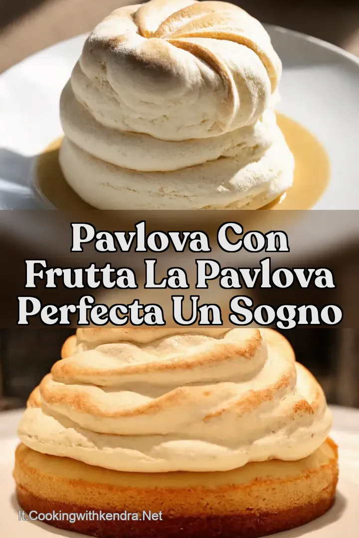 Pavlova con frutta La Pavlova Perfecta un sogno