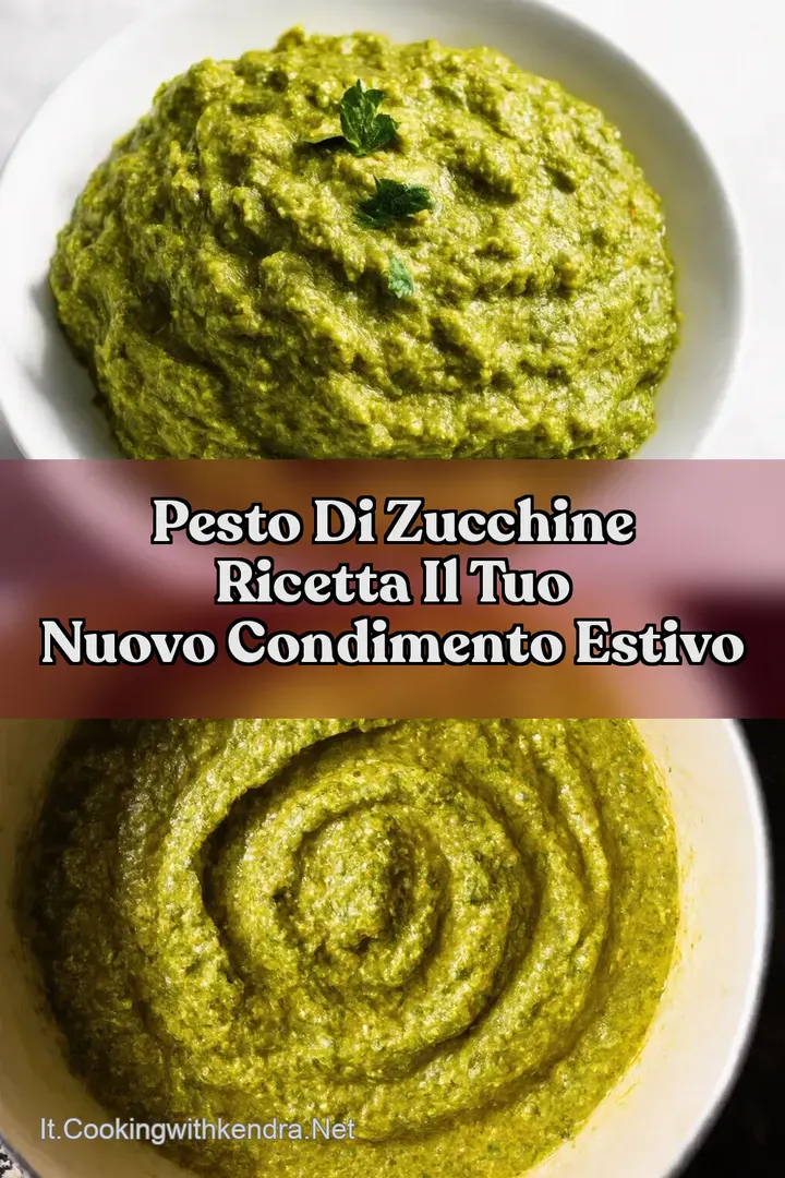 Pesto di Zucchine Ricetta Il Tuo Nuovo Condimento Estivo