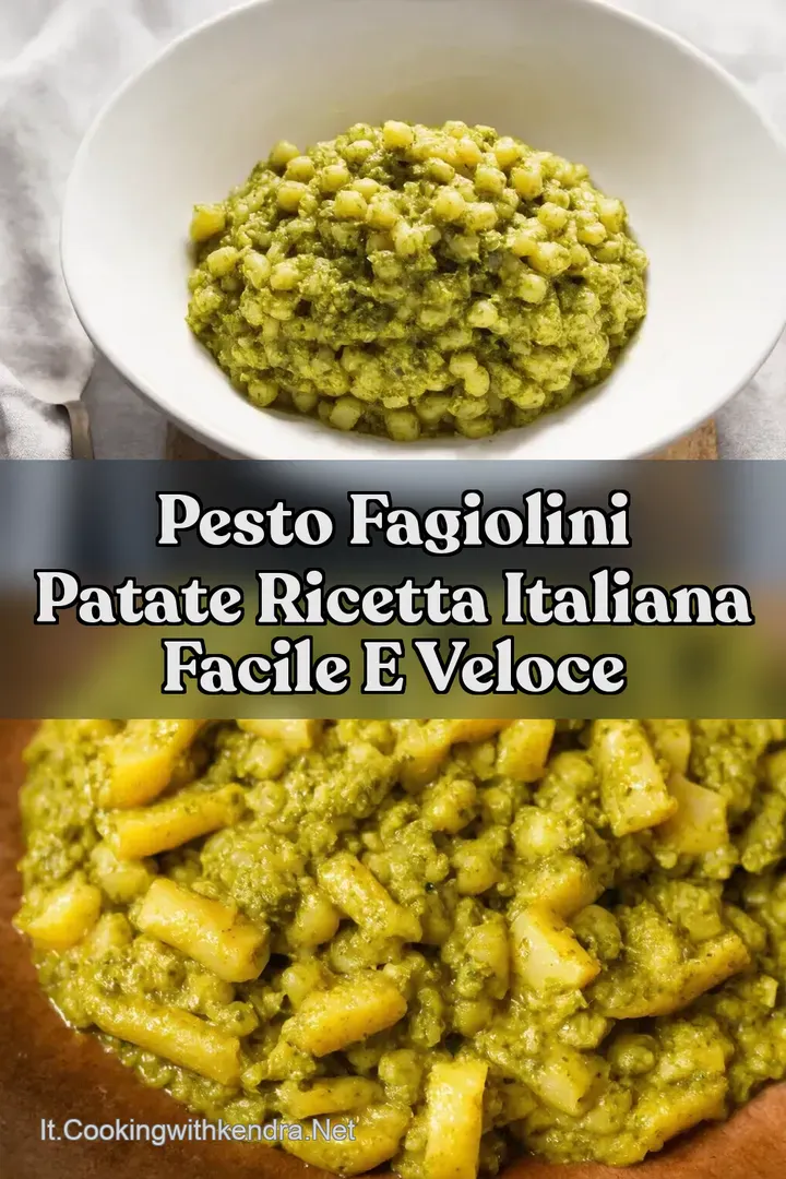 Pesto Fagiolini Patate Ricetta Italiana Facile e Veloce