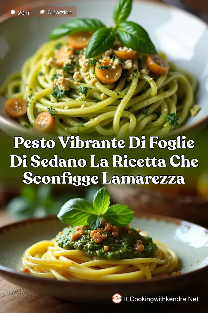 Pesto Vibrante di Foglie di Sedano La Ricetta che Sconfigge lAmarezza
