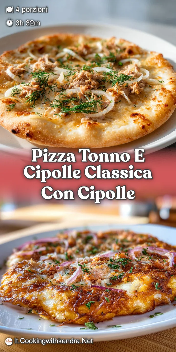 Close-up of a tuna and red onion pizza showing the texture of the melted cheese, flaky tuna, and slightly caramelized onion.