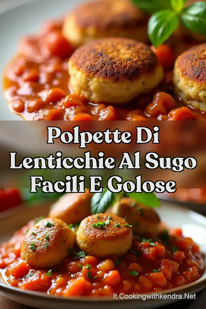 Polpette di Lenticchie al Sugo Facili e Golose