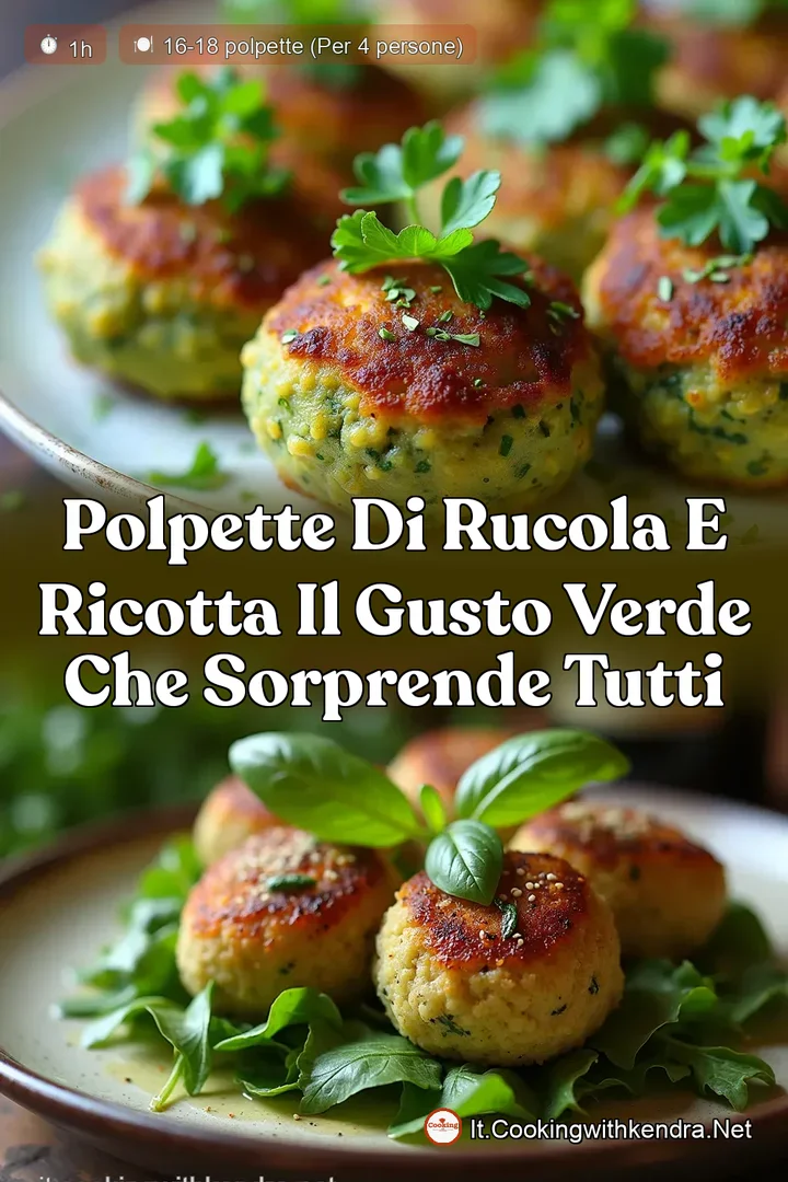 Polpette di Rucola e Ricotta Il Gusto Verde che Sorprende Tutti