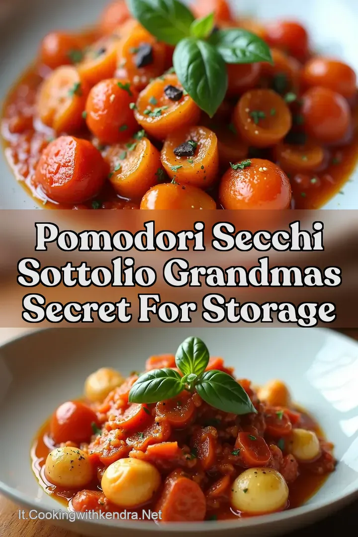 Pomodori Secchi SottOlio Grandmas Secret For Storage