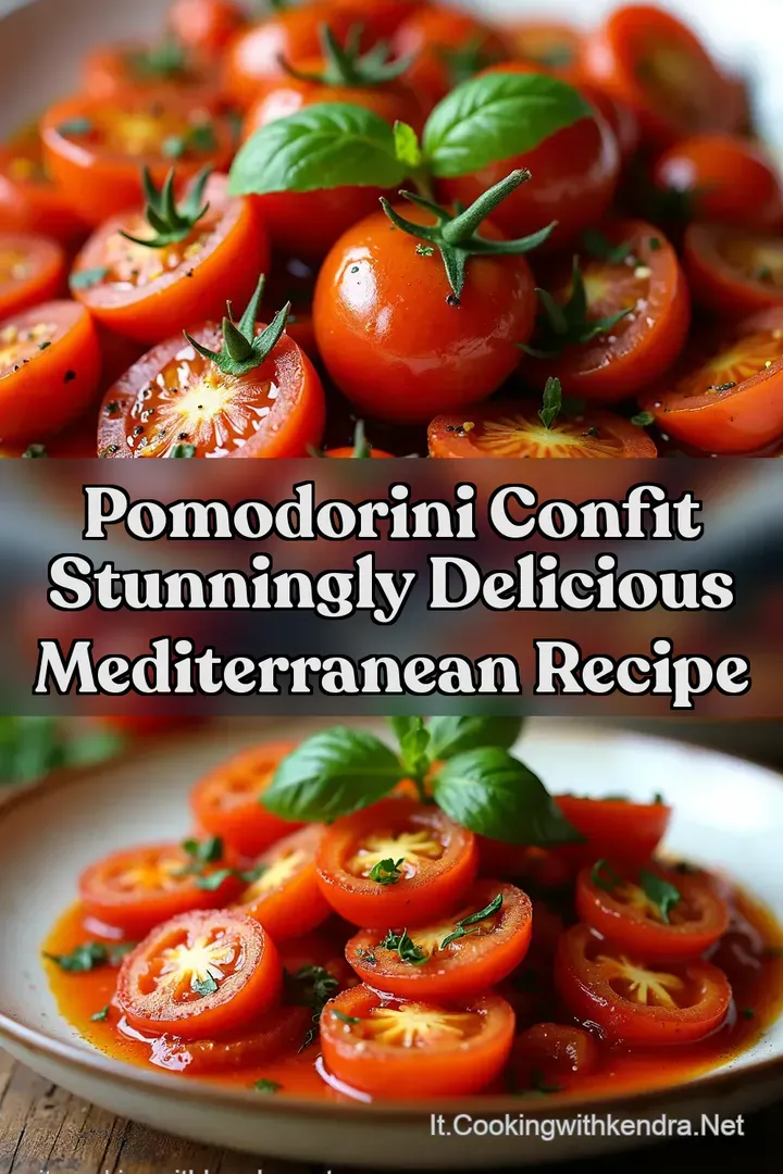 Pomodorini Confit Stunningly Delicious Mediterranean Recipe