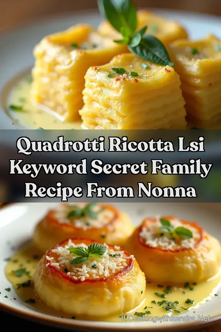 Quadrotti Ricotta LSI Keyword Secret Family Recipe From Nonna