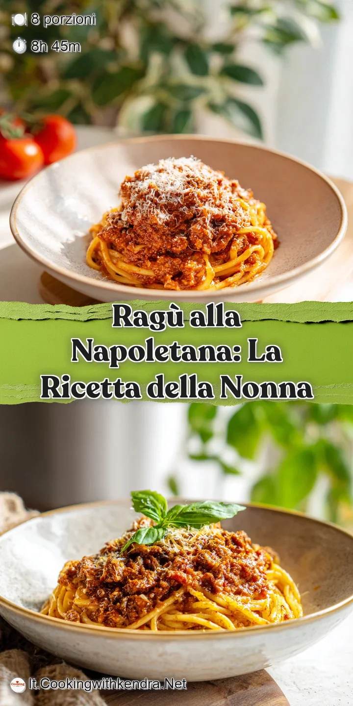 Close-up reveals the rich texture of tender, shredded beef bathed in a vibrant, simmering tomato-based ragu sauce.