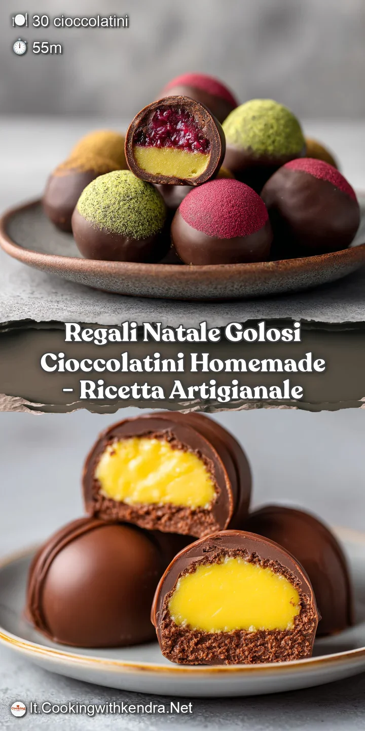 Close-up of a melting dark chocolate truffle with a creamy, smooth interior spilling out.