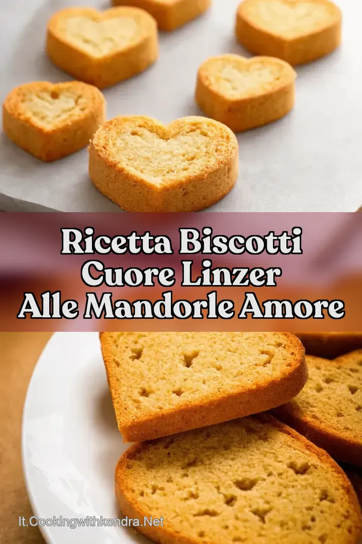 Ricetta Biscotti Cuore Linzer alle Mandorle Amore