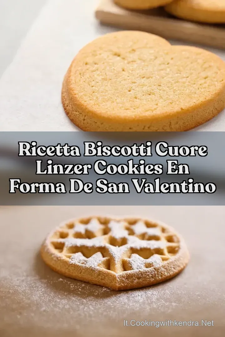 Ricetta Biscotti Cuore Linzer Cookies en forma de San Valentino