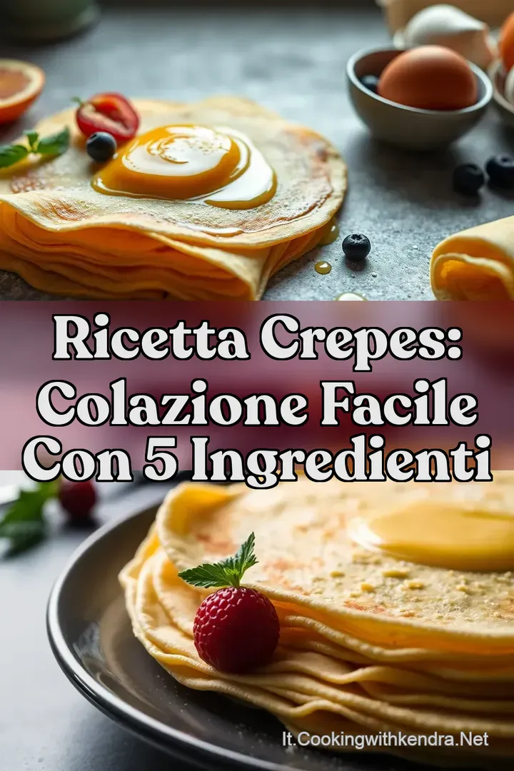 Ricetta Crepes: Colazione Facile Con 5 Ingredienti