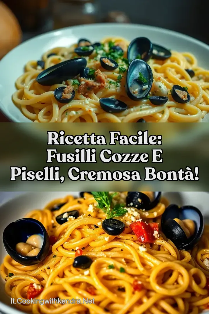 Ricetta Facile: Fusilli Cozze e Piselli Cremosa Bont&agrave;!