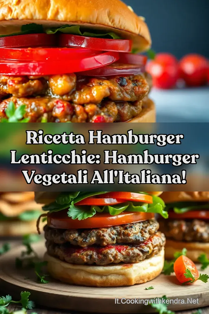 Ricetta Hamburger Lenticchie: Hamburger Vegetali all Italiana!