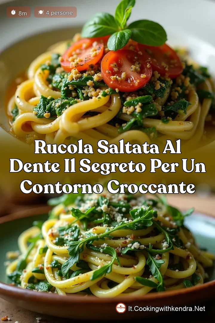 Rucola Saltata Al Dente Il Segreto per un Contorno Croccante
