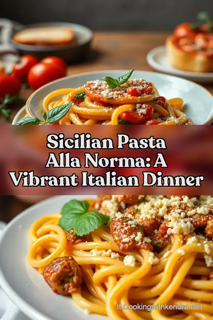 Sicilian Pasta Alla Norma: A Vibrant Italian Dinner