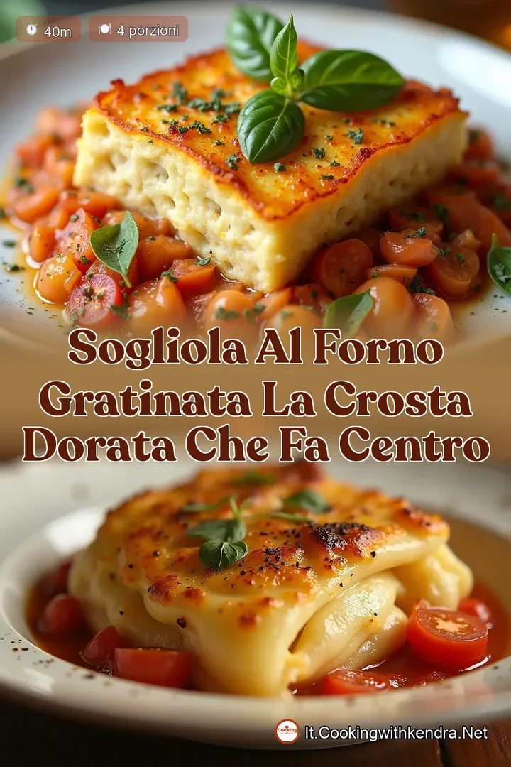 Sogliola al Forno Gratinata La Crosta Dorata che Fa Centro