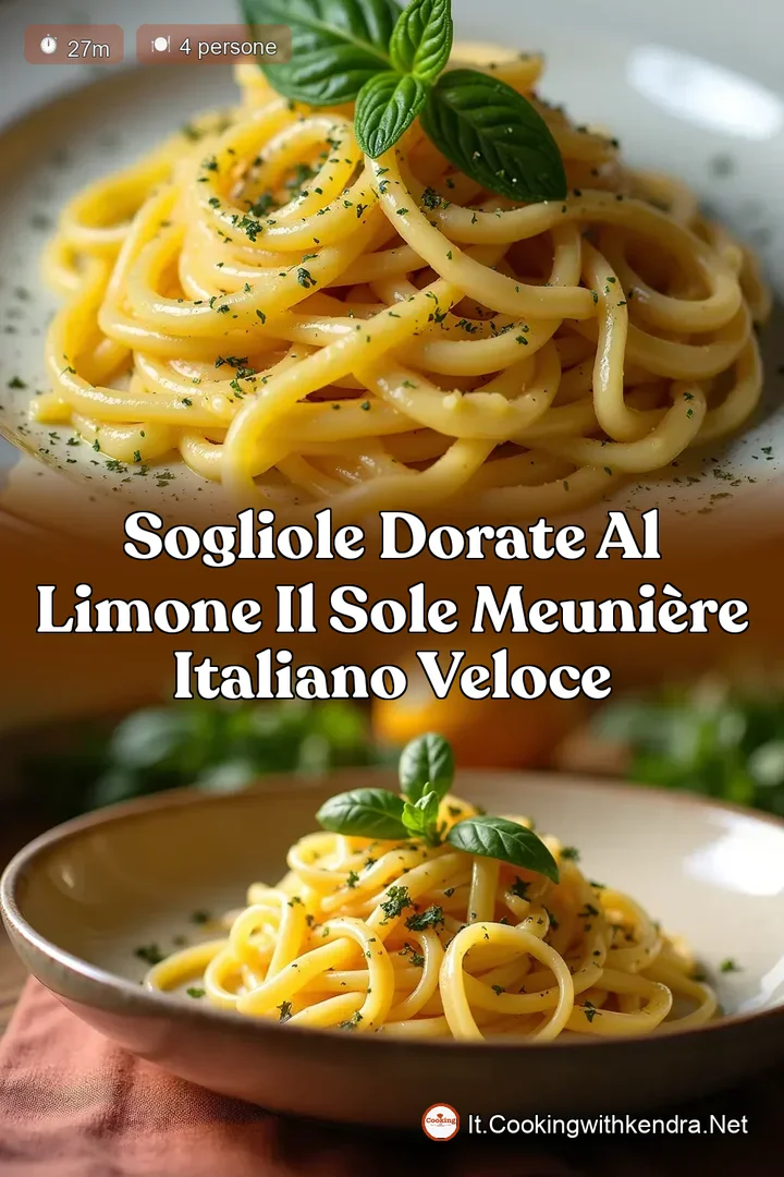 Sogliole Dorate al Limone Il Sole Meuni&egrave;re Italiano Veloce