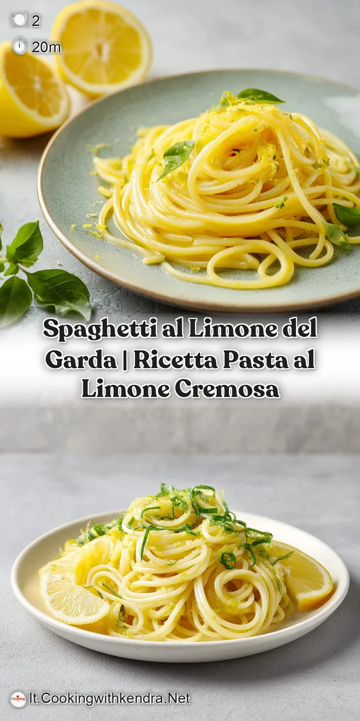 Close-up of tender spaghetti strands coated in a rich, creamy lemon sauce with flecks of black pepper.