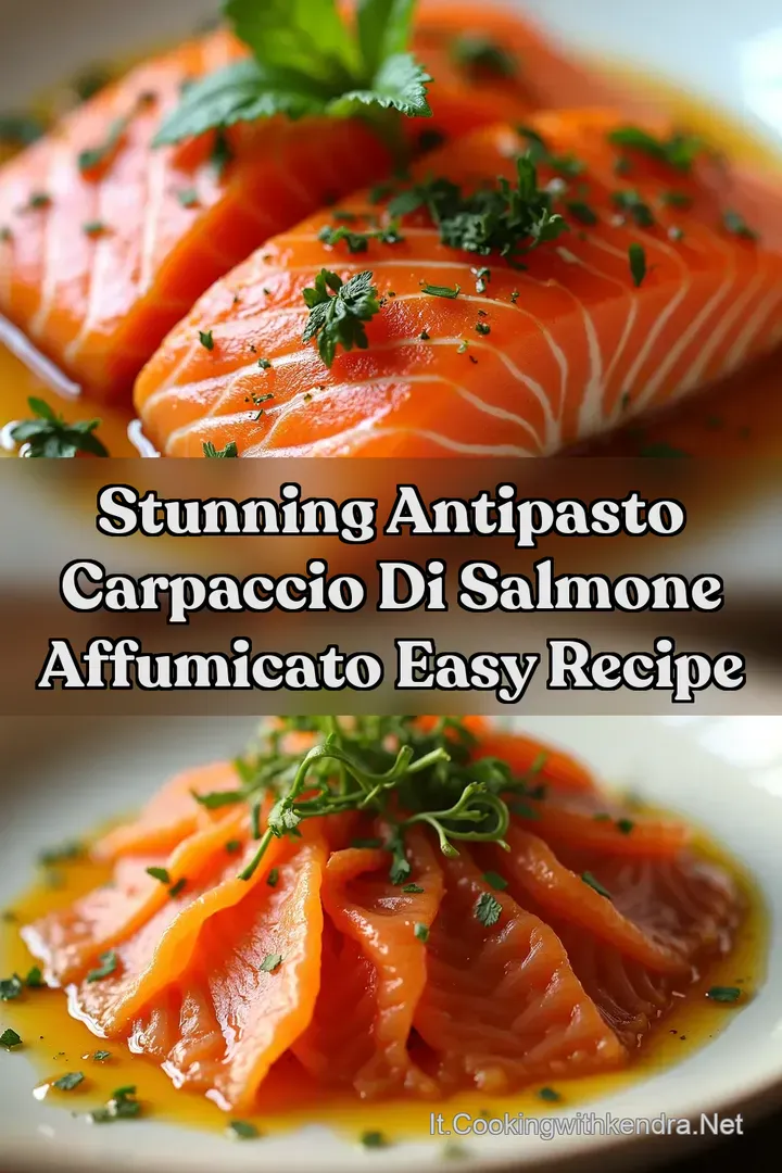 Stunning Antipasto Carpaccio di Salmone Affumicato Easy Recipe